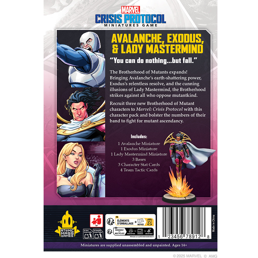 Marvel: Crisis Protocol - Avalanche, Exodus &amp; Lady Mastermind