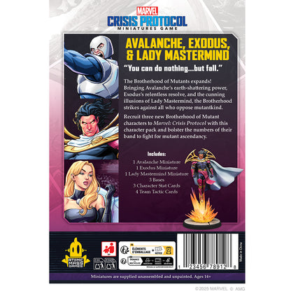 Marvel: Crisis Protocol - Avalanche, Exodus &amp; Lady Mastermind