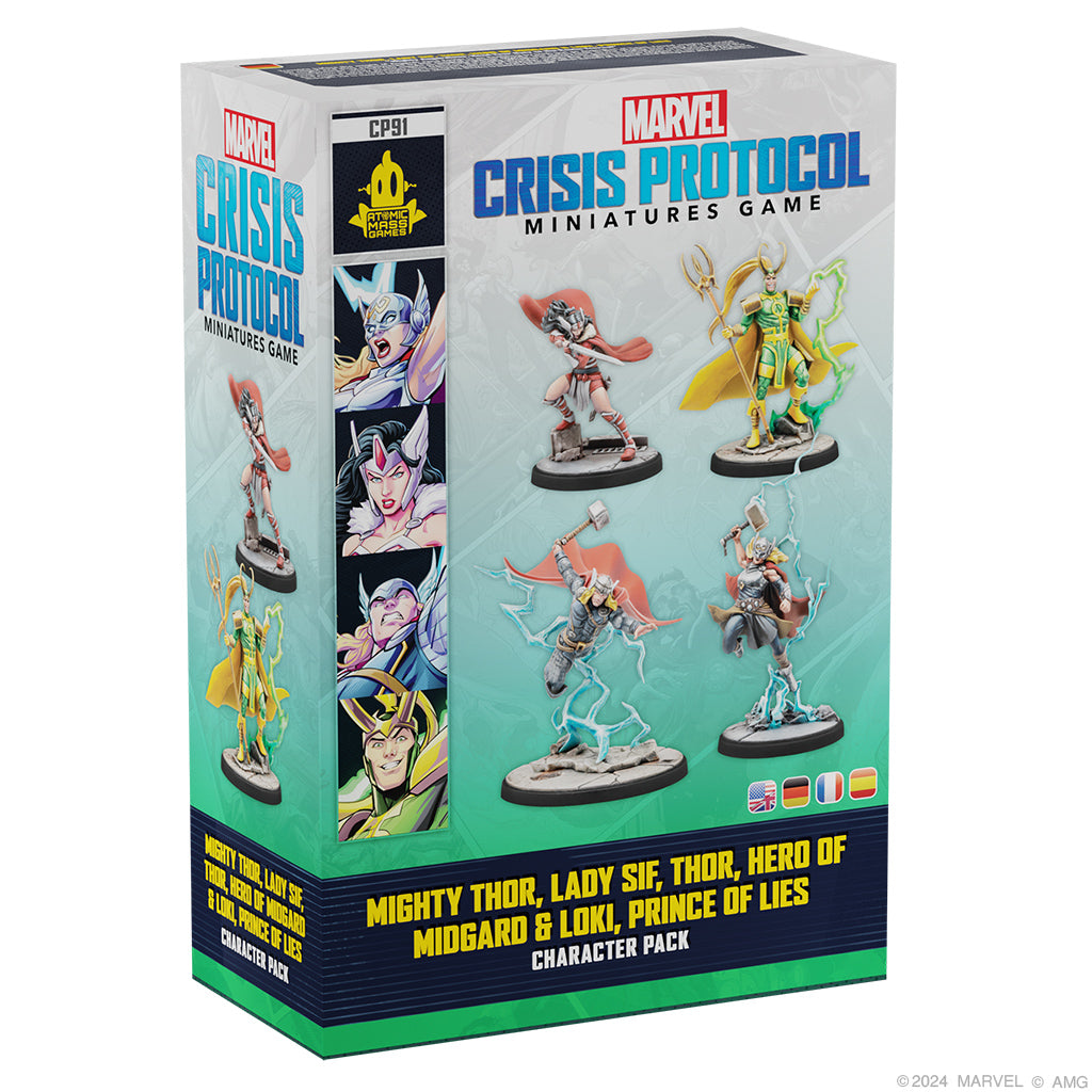 Marvel: Crisis Protocol – Mighty Thor, Lady Sif, Thor, Hero of Midgard &amp; Loki, Prince of Lies